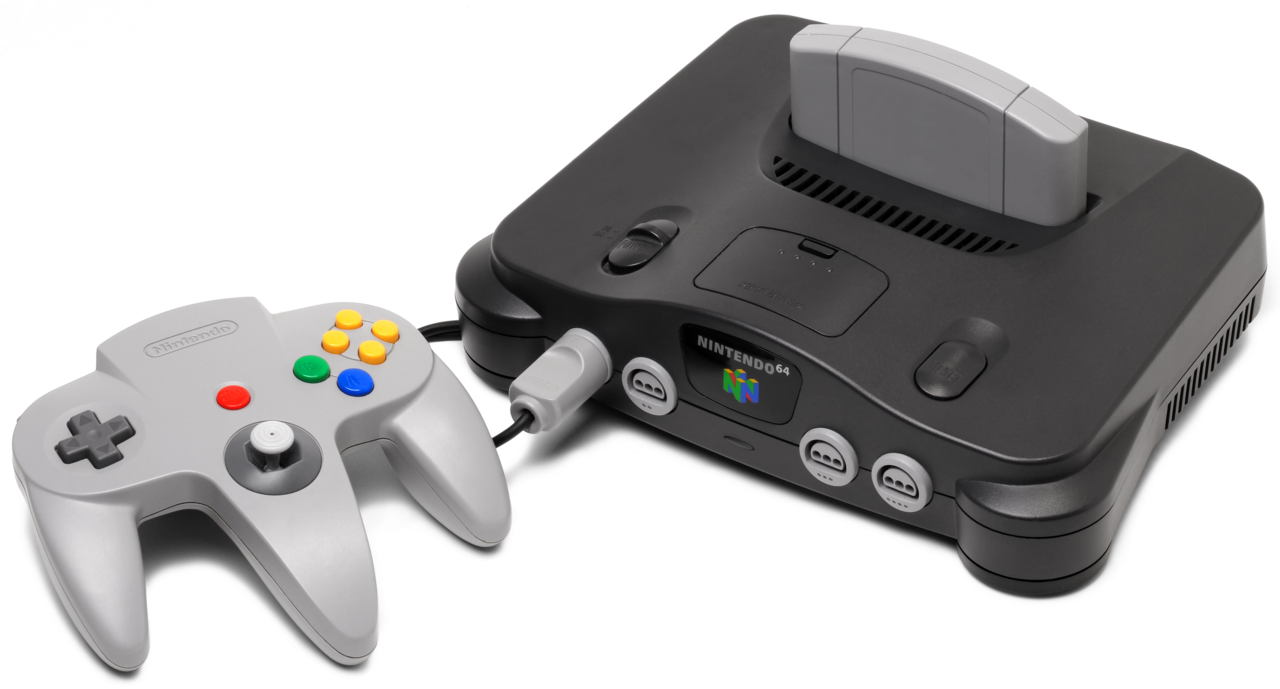 Nintendo 64 con un control