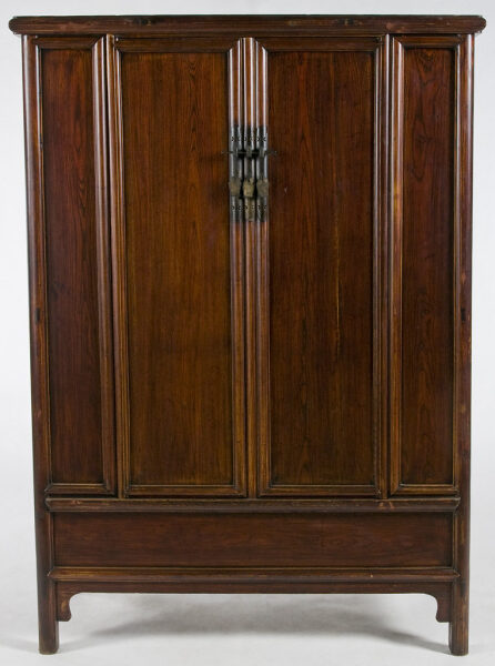 Ropero de madera de dos cuerpos