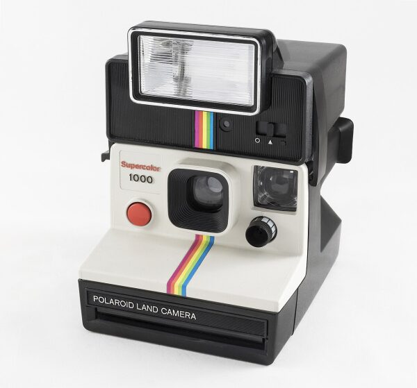 Cámara Polaroid con carrete